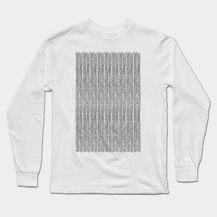 Knit Outline Long Sleeve T-Shirt